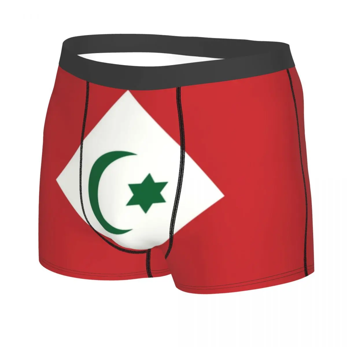 Male Sexy Rif Republic Flag Underwear Boxer Briefs Men Soft Shorts Underpants