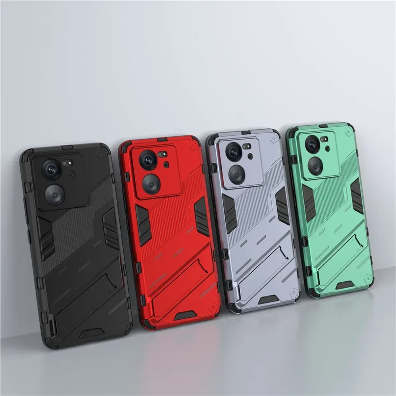 

For Xiaomi 13T Pro Case For Xiaomi 13T Cover 6.67 inch Punk armor Shockproof Hard Rubber Bracket Bumper For Xiaomi 13 T 13T Pro