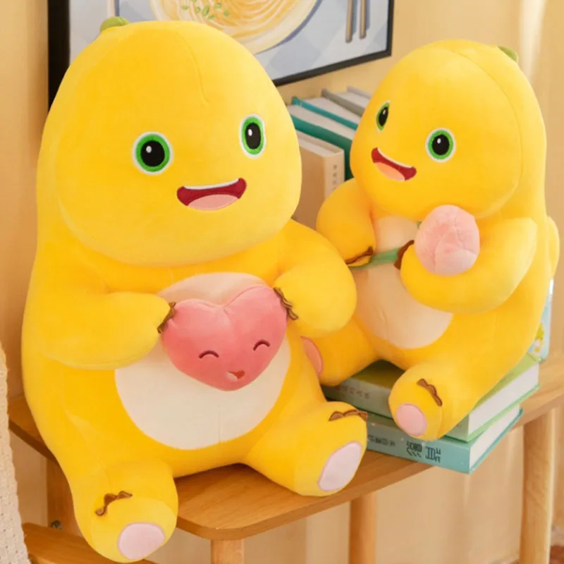 Hot Tiktok Plush Doll Love Yellow Embracing Flower Milk Dragon Dinosaur Doll Cute Plush Stuffed Pillow Soft Doll Birthday Gift