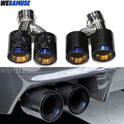 For BMW 5 Series G30 G31 525i 530i 528i Exhaust Tip Tailpipe Conversion Quad Muffler Tip M Performance Exhaust Systems 2018+