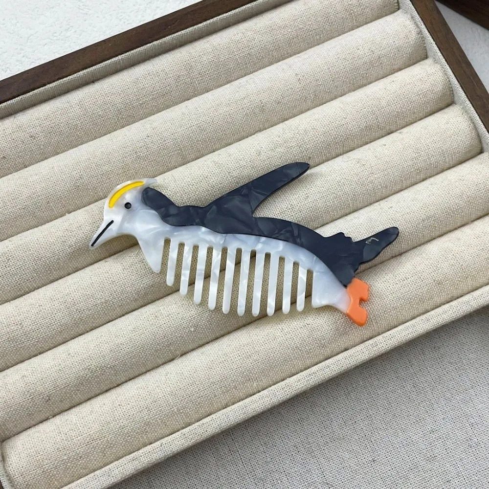 Portable Birds Acetic Acid Comb Acetate Cartoon Animal Makeup Comb Hair Accessories Wide Toothed Hairdressing Combs Women