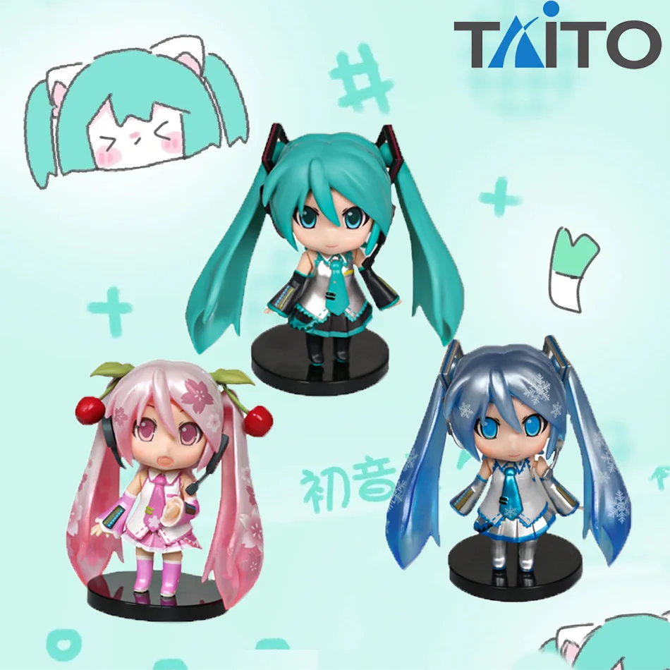 初音ミクアニメフィギュアピンクドレス PVC モデルアクションおもちゃ桜ピンク桜の装飾収集ギフト