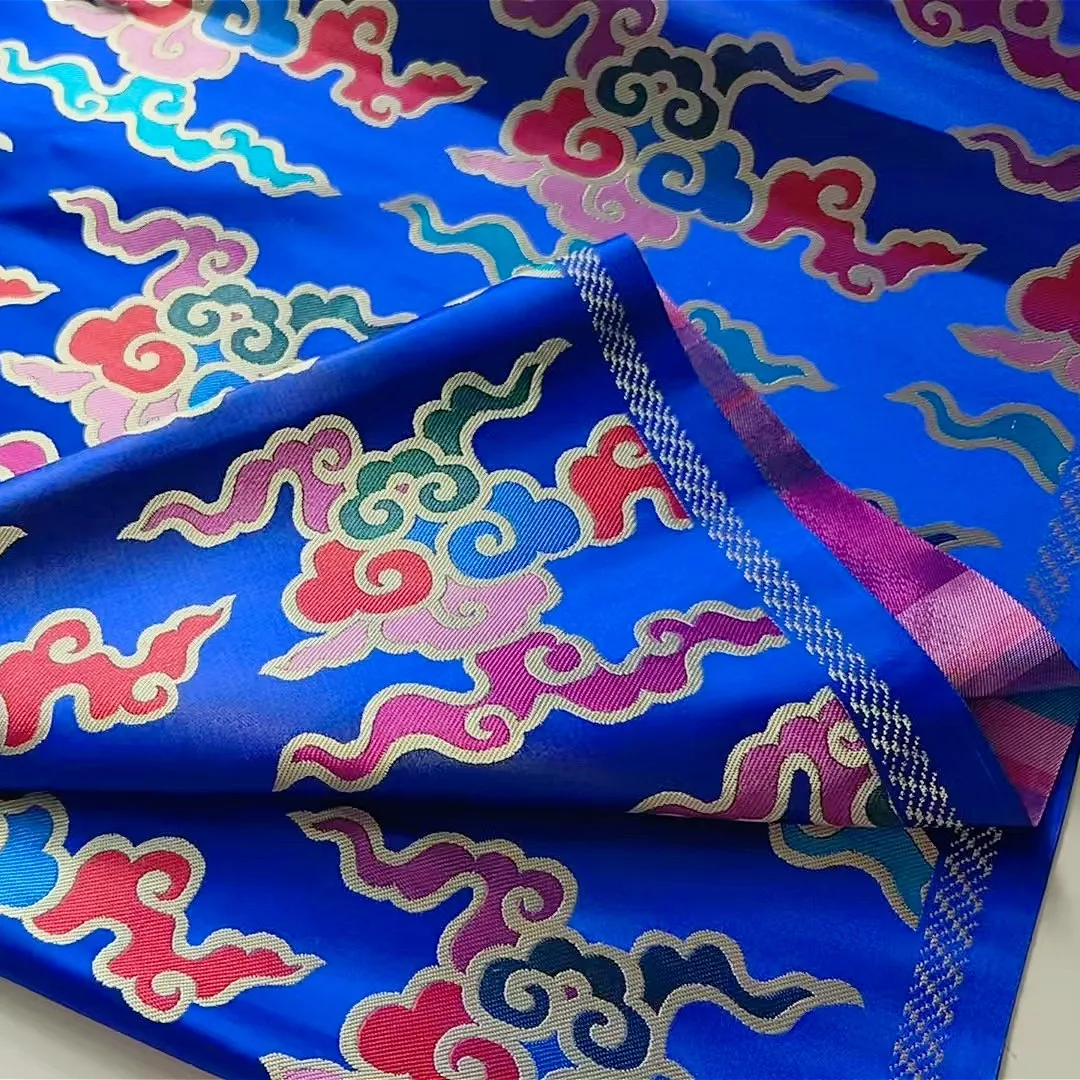 

118,11x29,5 аркадная атласная ткань, жаккардовый шелковый атлас, украшение подушки из палисандра, ткань для этнической одежды костюма Тан