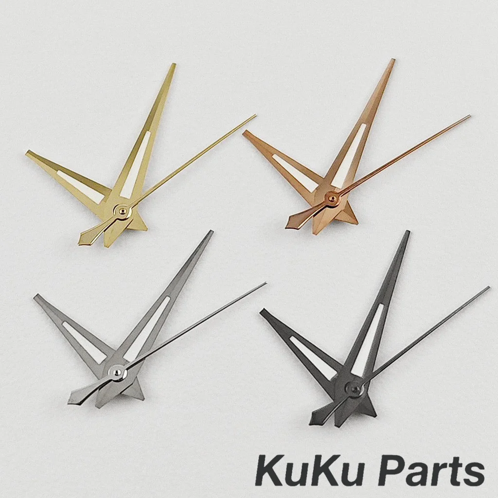 NH35 Hands Green Luminous Rose Gold Silver Gun Gold Watch Hands For NH34 NH35 NH36 NH38 4R35 4R36 7S Movement Watches Pointers