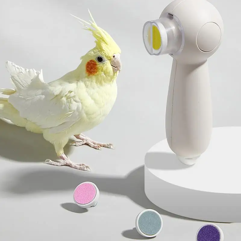 

Parrot Nail Trimmer Noiseless Rechargeable Beak Trimmer Multipurpose Bird Care Supplies Nail Trimming Tool With 6 Grinding Heads