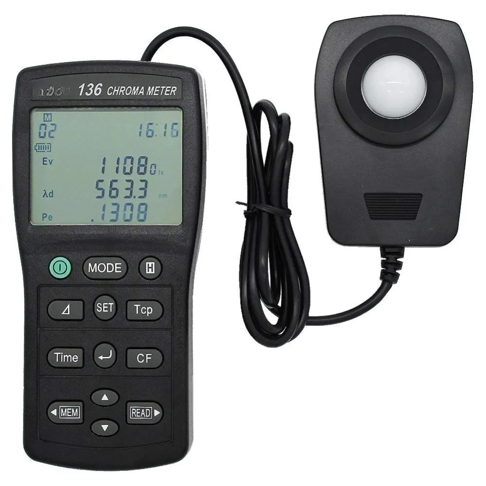 

Tes-136 Chroma Meter Light Lux Meter Color Thermometer Meter