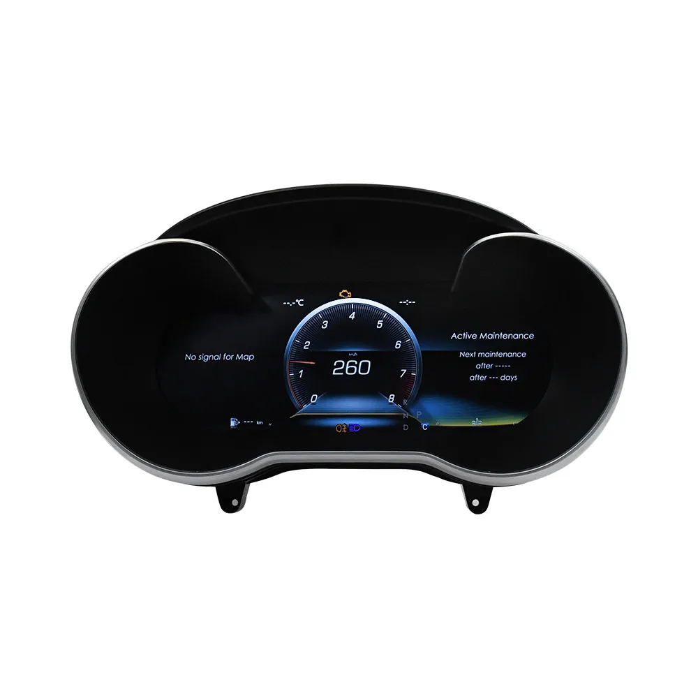 Digital Dashboard For Mercedes-Benz W205 2015~2021 Carplay Car Cluster LCD Virtual Cockpit Digital Instrument Panel Head Unit