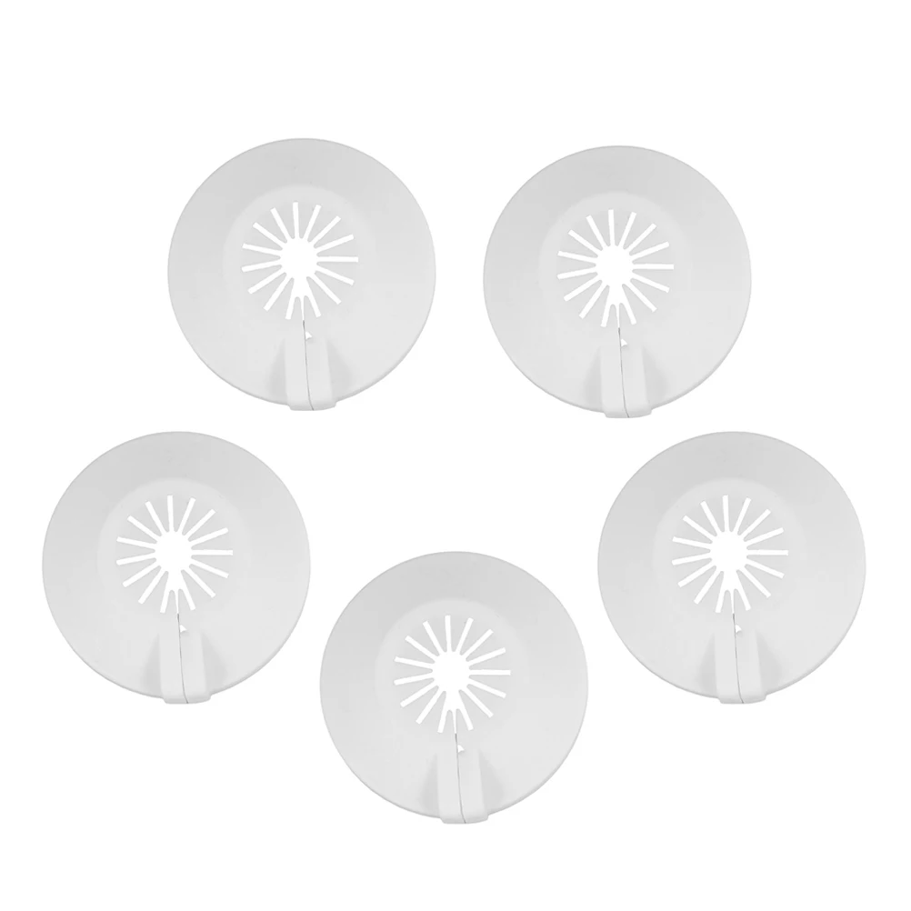 5 قطعة أغطية أقراص رش الحريق غطاء ديكور بلاستيكي عالمي سهل التركيب واقي رأس رشاش الحريق لتزيين الأنابيب #1