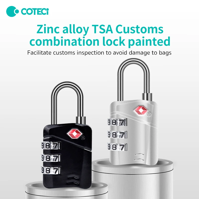 COTECi Customs Lock TSA Password Lock Luggage Suitcase Anti-theft Lock Consignment Customs Clearance Lock Luggage Padlock