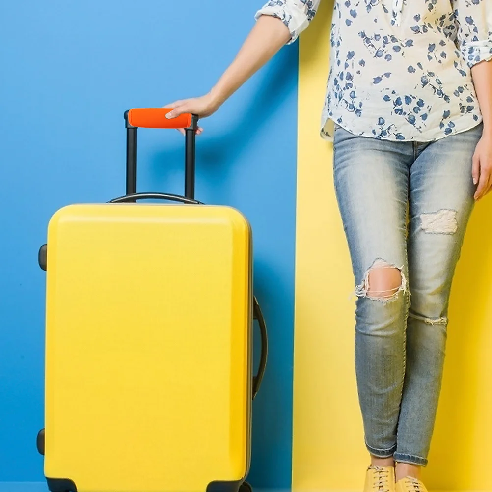 

2pcs Luggage Handle Wrap Neoprene Grip Cover For Suitcase Travel Install Comfortable Protection Identify Bright Design