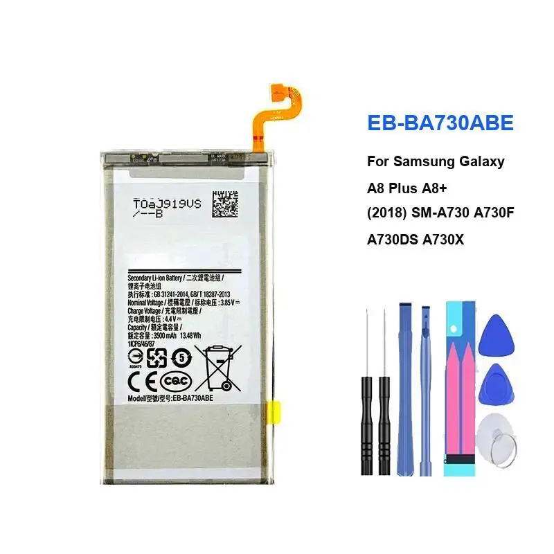 بطارية الهاتف لسامسونج غالاكسي A8 2018 A530/A8000 A800F/A8 A9 ستار بلس برو A90 A80 5G A908 بطاريات EB-BA900ABE EB-BA908ABY