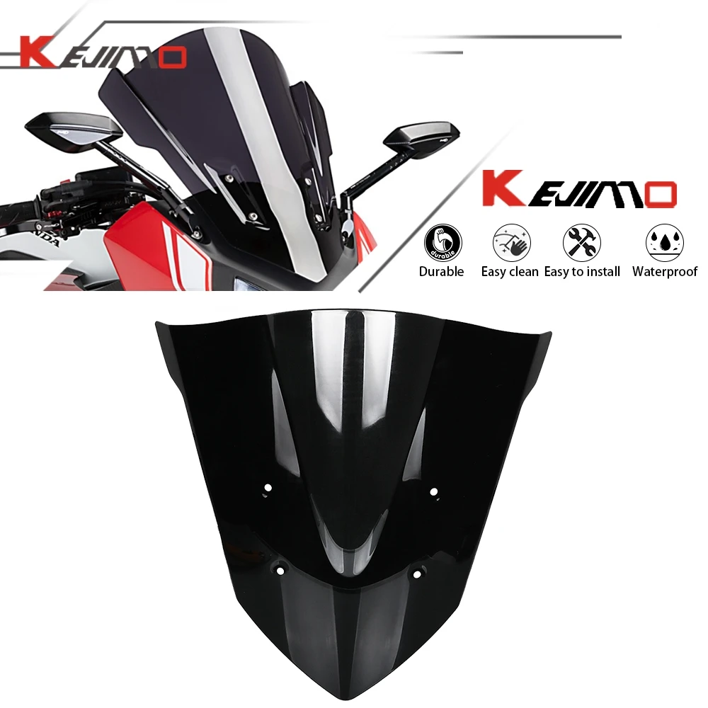 Motorcycle For HONDA CBR650F Windshield Windscreen Double Bubble Wind Screen Deflector CBR 650F 650 F 2014 2015 2016 2017