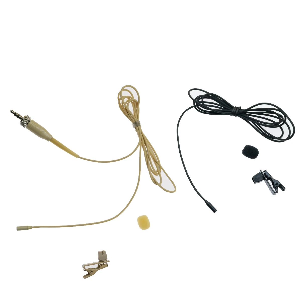 

MiCWL TH48Very Mini Tie Clip-On Microphone For Sennheiser EW XSW G2 G3 G4 Bodypack Wireless 3.5mm Screw Lock Stereo Plug