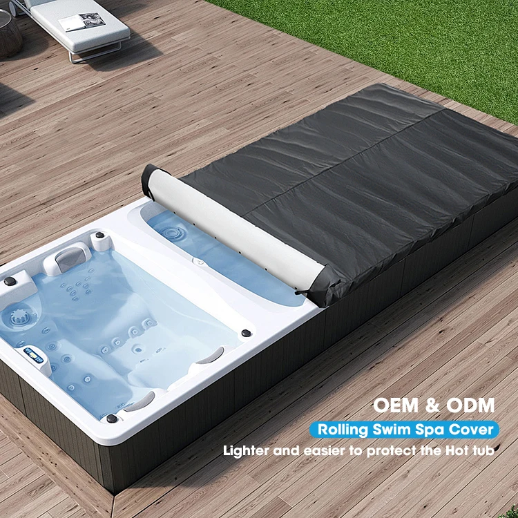 Nueva Cubierta Enrollable 100% Impermeable para Piscina, Cubierta para Bañera