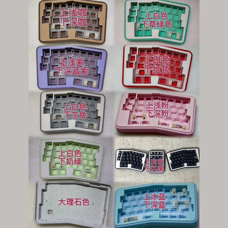 Corne 3×6Layout Split Keyboard Kit Customized Single Mode 2.4G Hot Swap Button Battery FDM Printing Support VIAL Office Keyboard