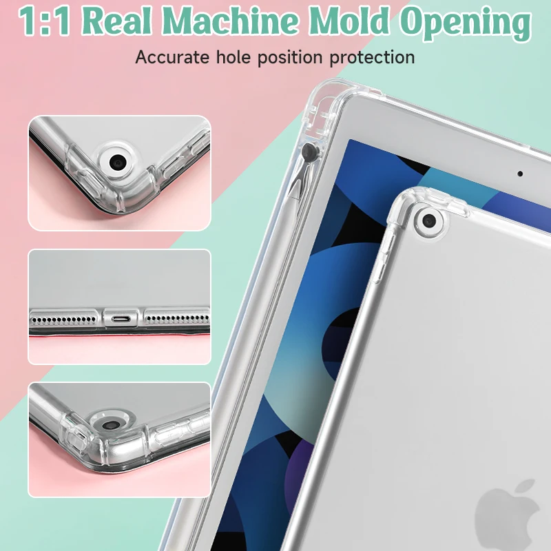 Flower Case For iPad 9th/ 8th/ 7th Generation 10.2 inch Case,For MiNi 4/5/6 Cover,with Pencil Holder,Auto Wake/Sleep Cover