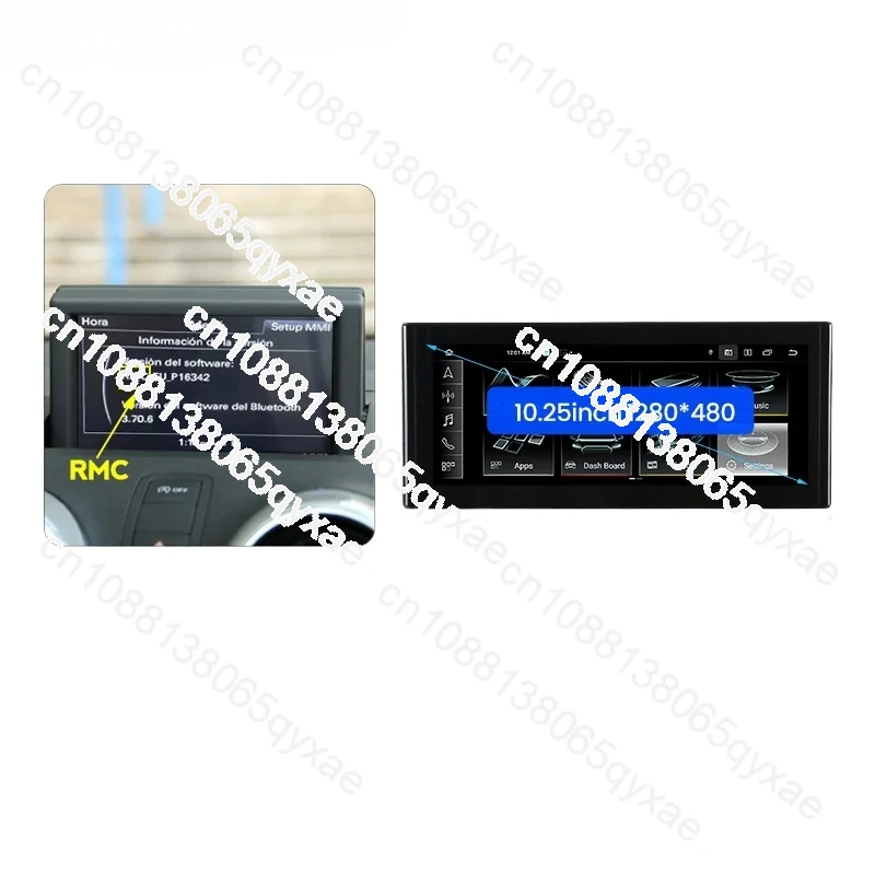 DVD Car Multimedia Video Player DSP 4K Screen 4G LTE GPS CarPlay Auto 12.5