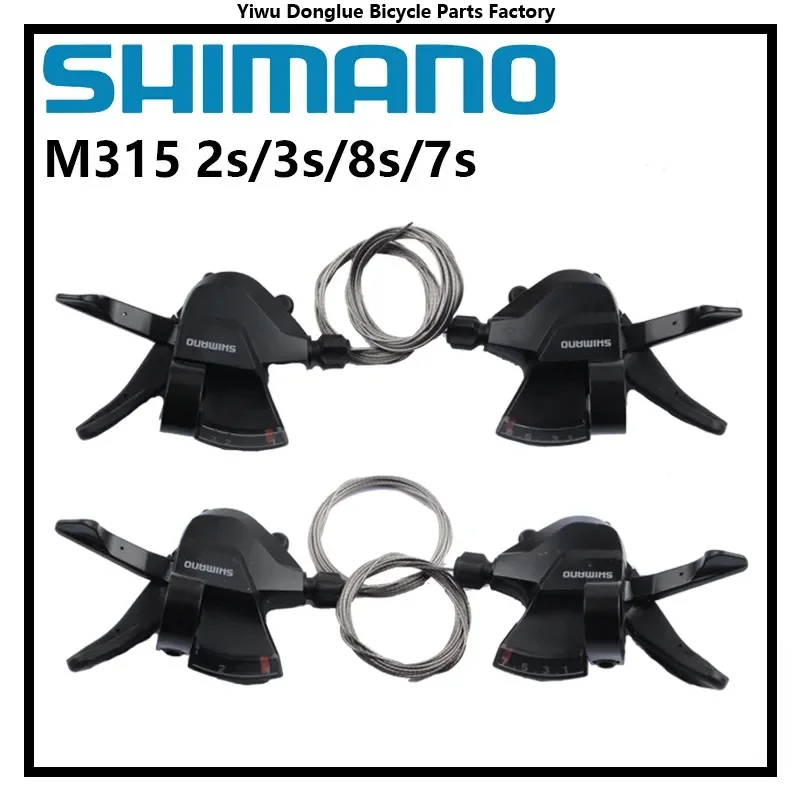 SHIMANO Altus SL-M315 2s / 3s / 7s / 8s / 2x7s / 2x8s / 3x7s /3x8s Shifter Trigger Set Rapidfire Plus w/Shifter Cable Original