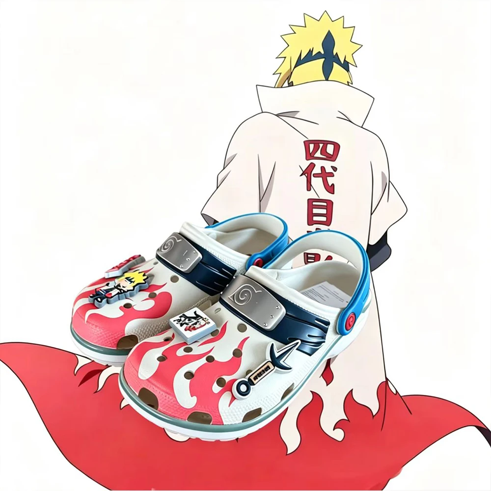 Naruto Minato Namikaze Unisex Slippers Eva Sandals Non Slip Beach Outdoor Anime Cosplay Footwear for Men Women Daily Home Gift
