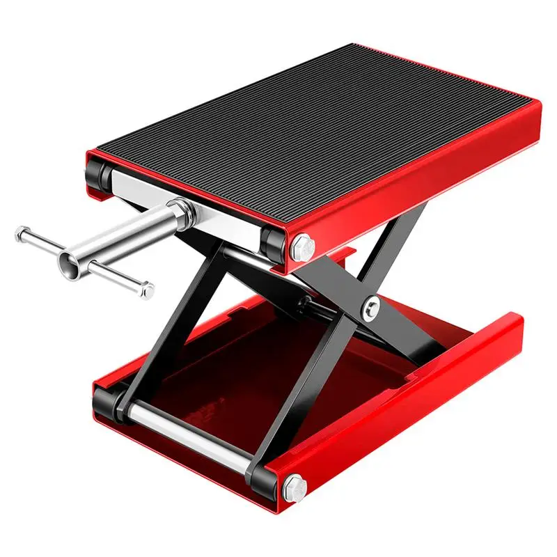 

Motorcycle Lift 1100 Lbs Heavy Duty Hydraulic Motorcycle Lift Jack Steel Atv Wide Deck Scissor Lift Jack Table Foot Operated ATV