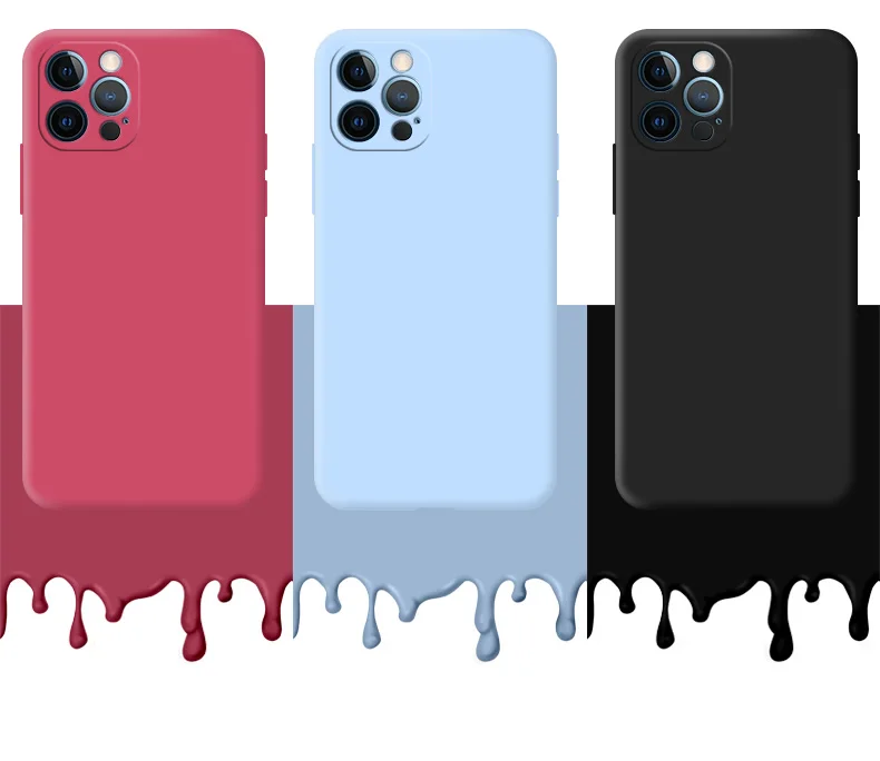 Original Soft Silicone Phone Case For iPhone 14 13 11 12 15 Pro Max Mini X XR XS 7 8 Plus SE 2020 Shockproof Back Cover Cases image 4