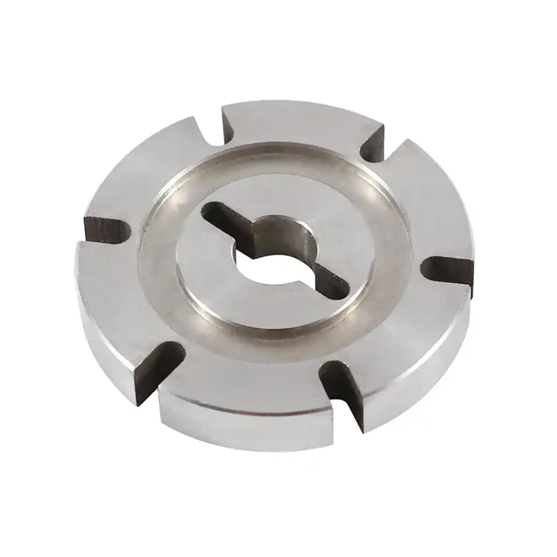 

Custom CNC machined stainless steel precision transmission coupling equipment to connect the wheel disc