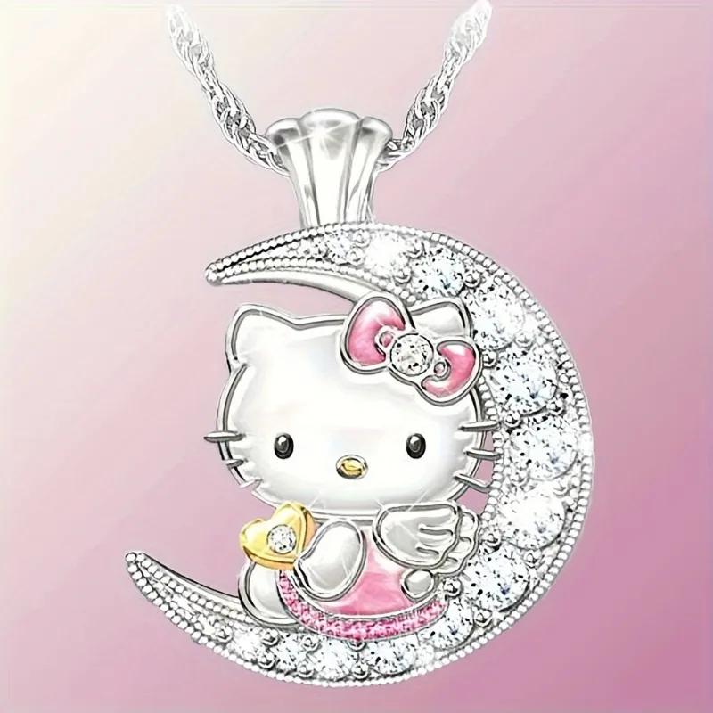 Hellokitty Necklace Cute Pendant Does Not Fade Girlfriend Gift Christmas New Year Halloween Thanksgiving Gift Valentine Gift