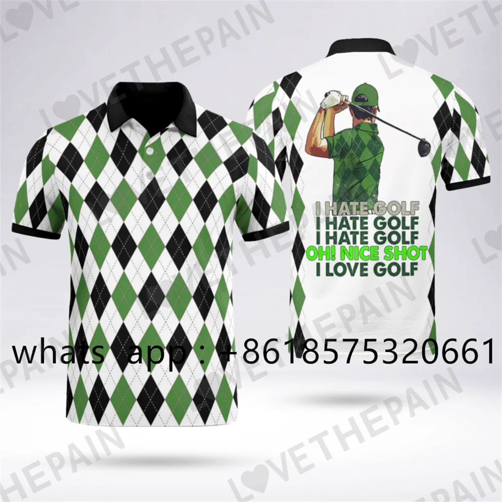 Summer Golf Shirt Kid's Outdoor Sports T-shirt Polo Quick Drying Clothing Leisure Sports Jersey Fashion Printed Top Golf Wear view 3