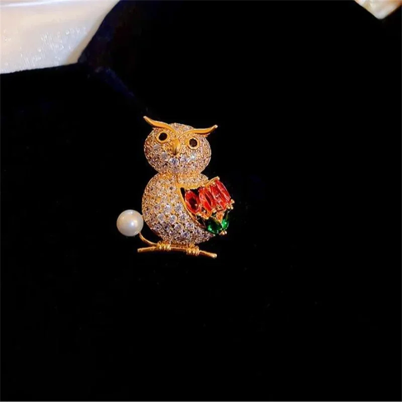 1Pc Exquisite Owl Brooch for Men Women Retro Simulated Animal Brooches Pins Jewelry Accessories Party Gifts 2026 Cool Thing
