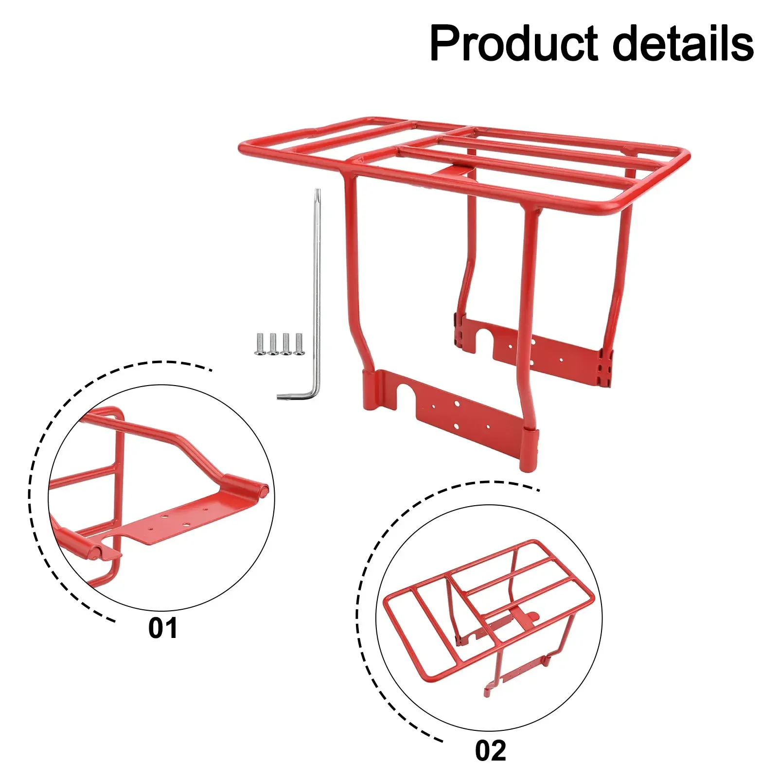 

Heavy Duty Scooter Rack Scooter Rear Shelf E-Scooter Storage Lightweight Solid Structure For 1s Electric Scooter