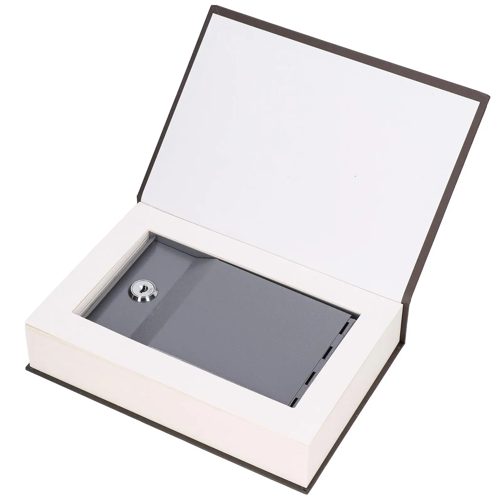 Sturdy Versatile Key Lock Book Case with Item Storage for Travel