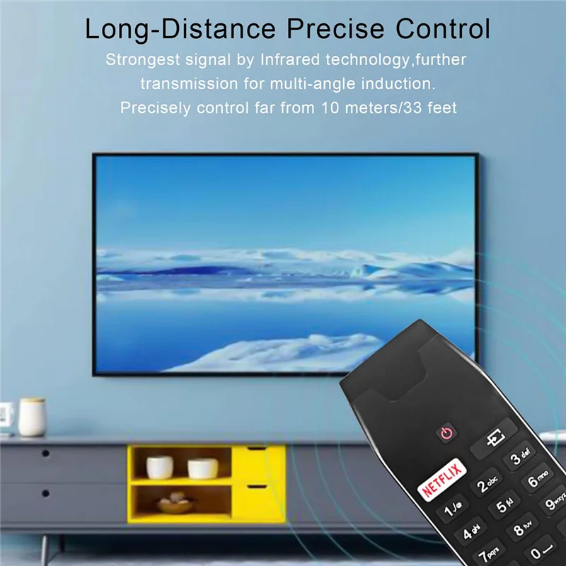 RC49141 Replace Remote Control for Hitachi TV 2HB1W66L 40HB1W66L 32HB4T41 32HB4T61 32HB4T61-Z 2HB4T61H 32HB4T62