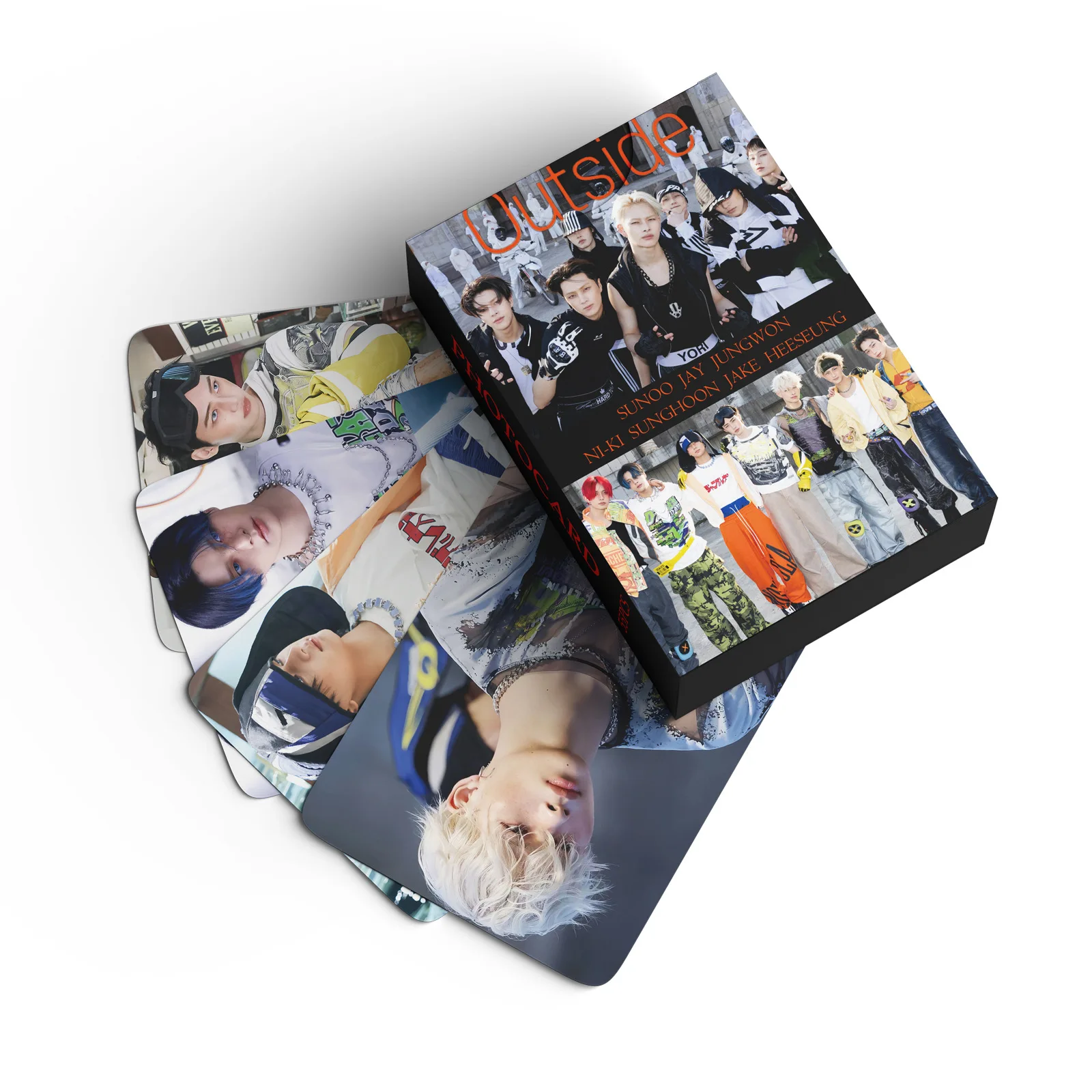 55 قطعة EN E Team OUTSIDE NIKI SUNGHOON DESIRE UNLEASH Photocards JAKE JAY HEESEUNG Kpop Merch Lomo مجموعة بطاقات