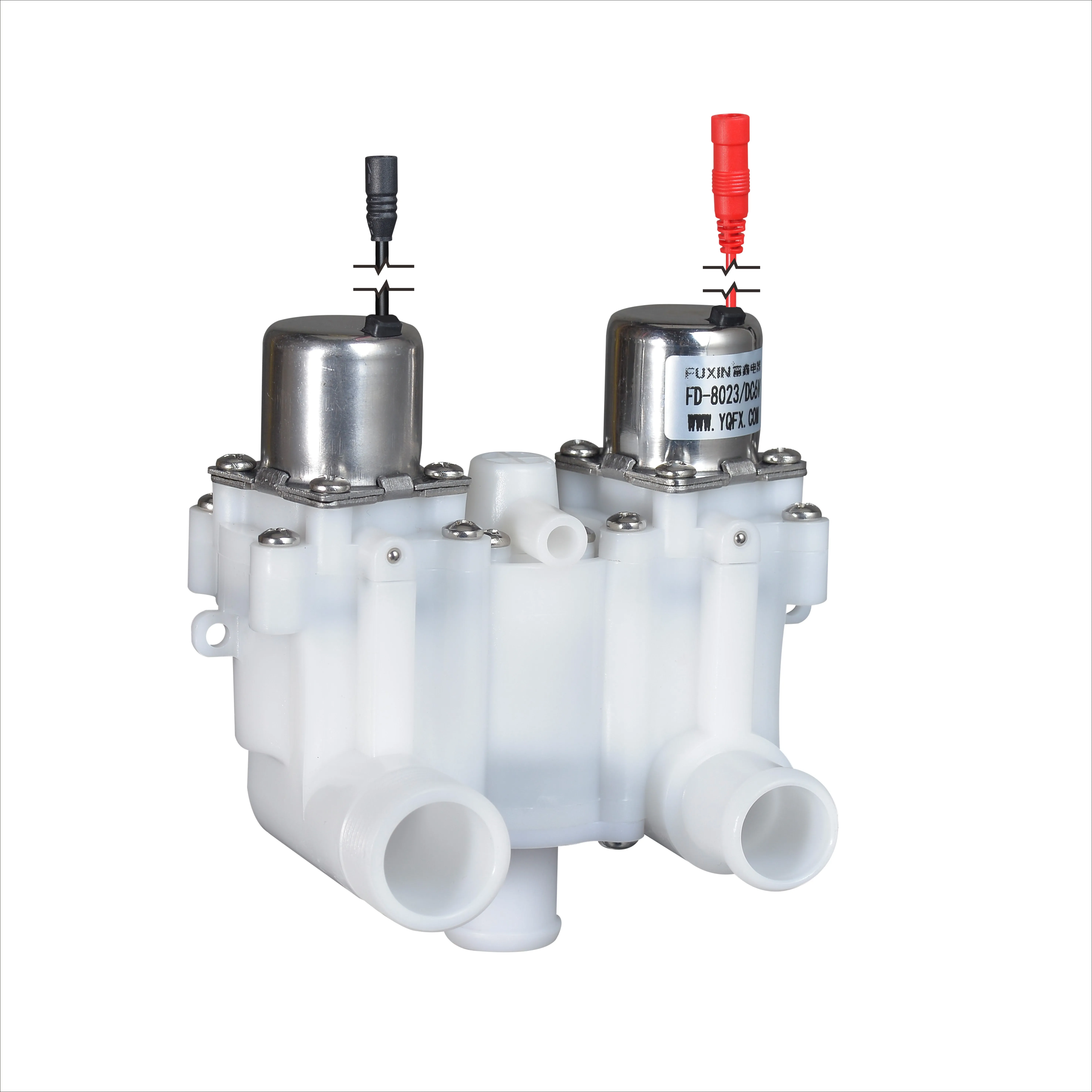 FUXIN FD-8027 Langes Gewinde G 3/4 Rast DC6V Sensor Toilette Magnetisches Wasserspülventil Edelstahl-Magnetspule