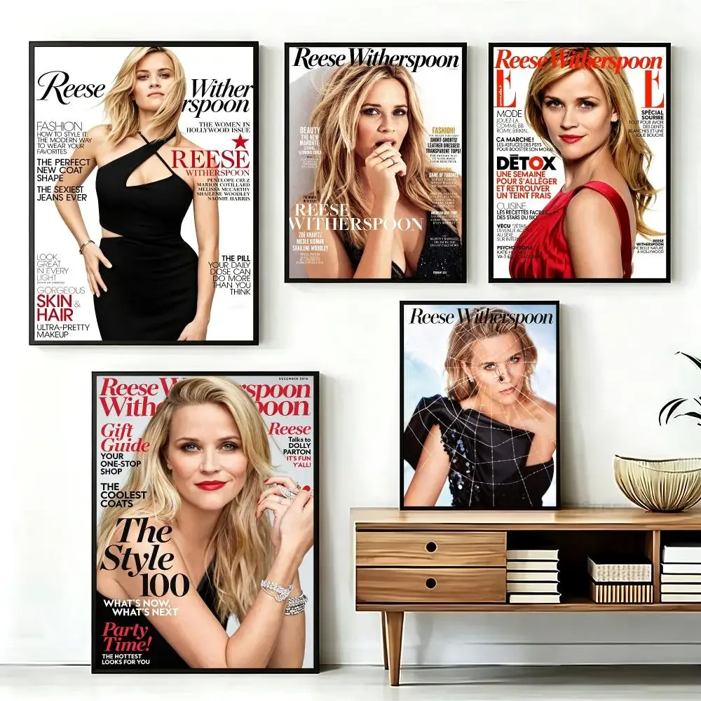 actor Reese Witherspoon Poster HD Printing Fresh and Nordic Home Decor Wall Art for the Living Rooms Hallways Gift Giving