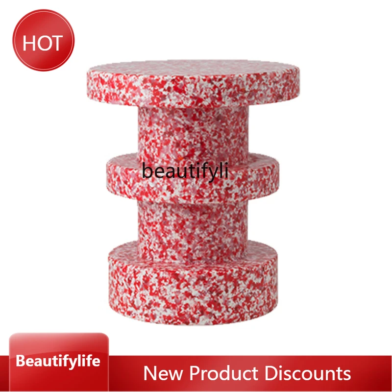 Nordic Denmark round Stool Living Room Sofa Side Table Environmental Protection Design