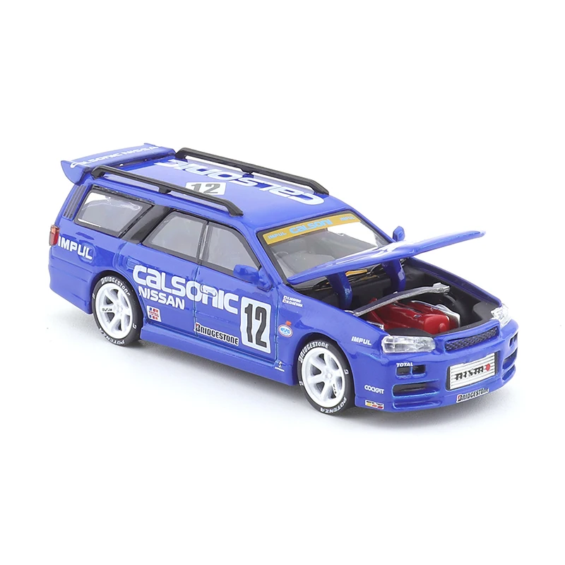 Xcartoys Pop Race 1/64 Stagea R34 Calconische Auto Legering Speelgoed Motorvoertuig Diecast Metalen Model Kinderen Kerstmis Speelgoed Voor Jongens