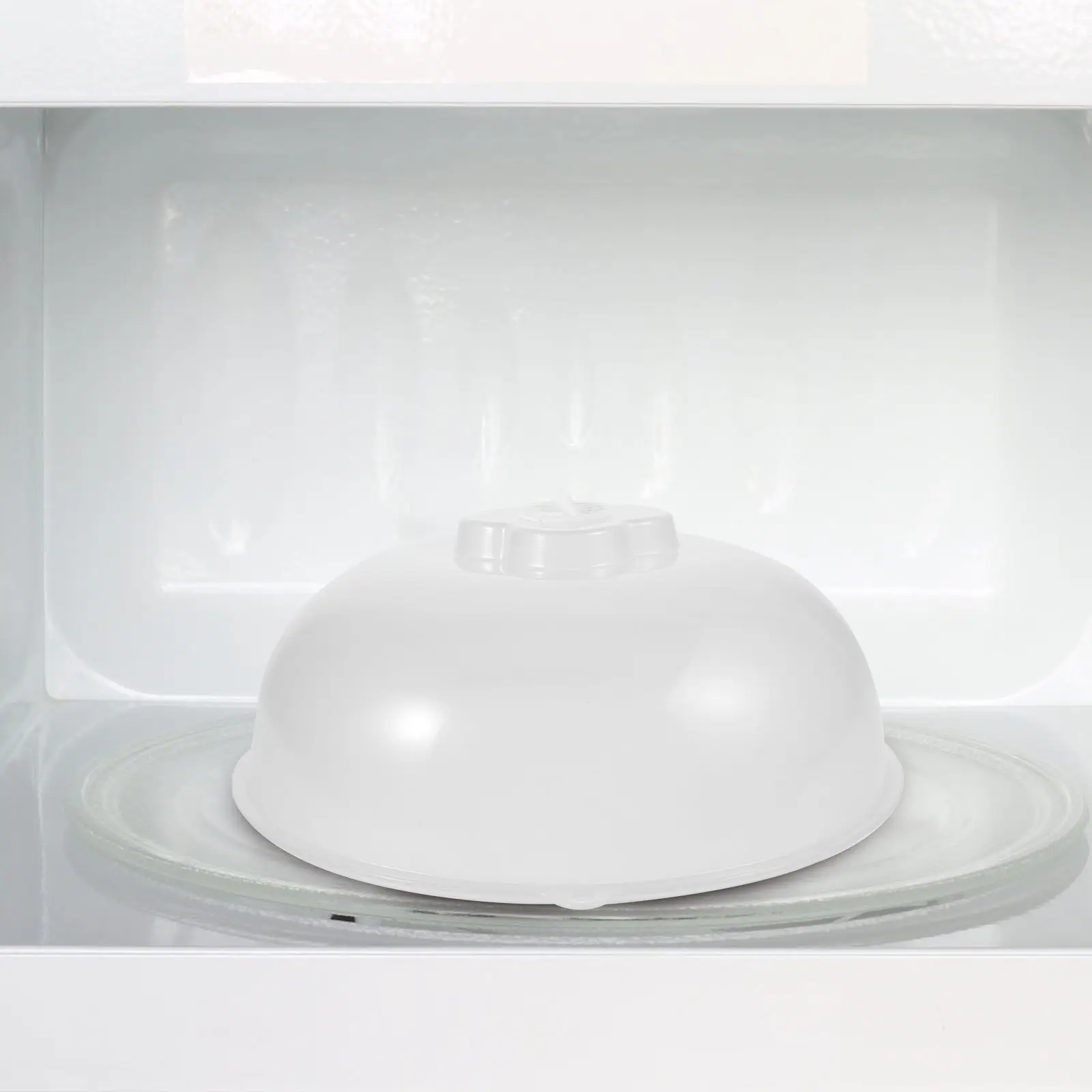 Microwave Food Cover Splatter Guard High Temp Resistant Clear Lid Reusable for Heating Preserving Dishes Plates Microwave Oven