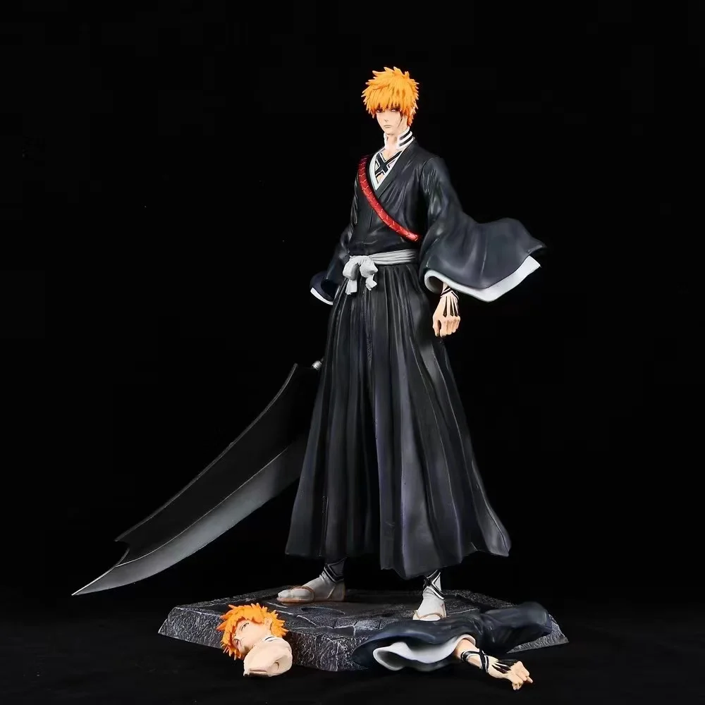 33CM Anime Bleach Kurosaki Ichigo GK Statue Pvc Action Figures Collection Model Doll Toys Gifts