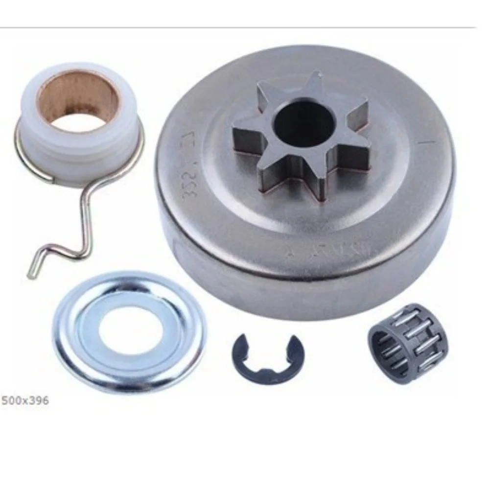 Clutch Drum Replacement Assembly for MS250 MS230 MS210 025 023 021 Chainsaws with Needle Bearing Clutch Washer Clip
