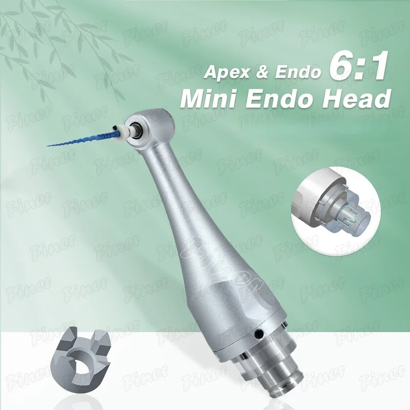

6:1 Super Mini Contra Angle Head Endo Motor Head for Endodontic Treatment Compatible with Woodpecker Dentsply