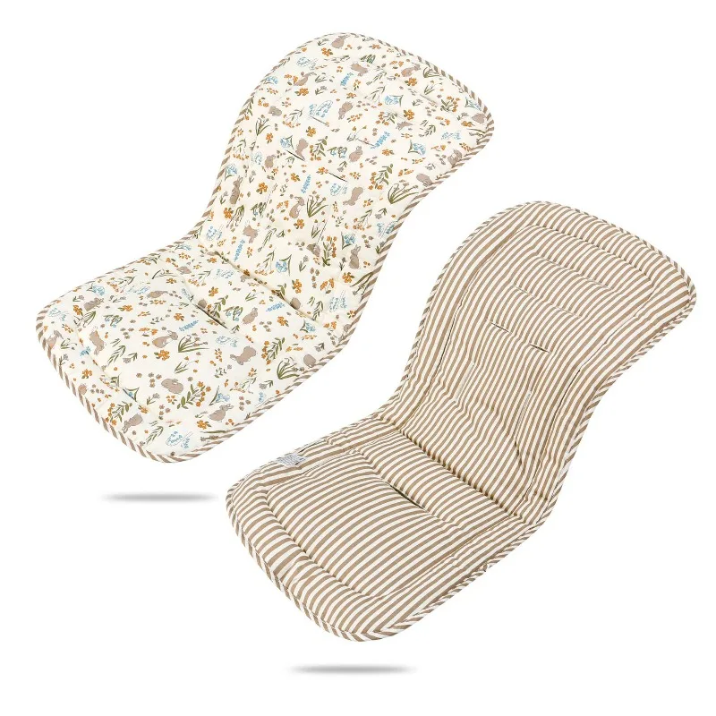 4 Season Stroller Seat Pad High Chair Compatible Baby Carrier Cushion Pushcart Accessory Universal Fit Washable Design