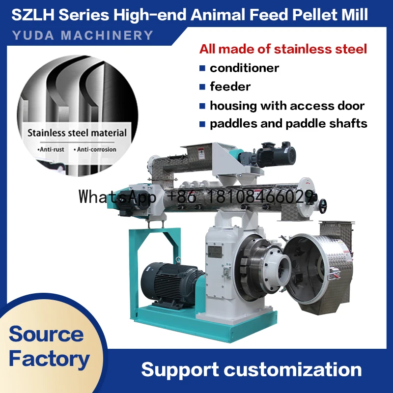 YUDA SZLH320 2-3t/h Processing Machines Making Feed Pellet Machine Feed Processing Machines