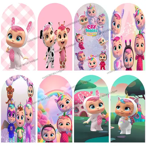 Cry Babies Birthday Party Backdrop Arch Decoration Girls First Birthday Party Background Cover Crying Magic Tears Baby Shower