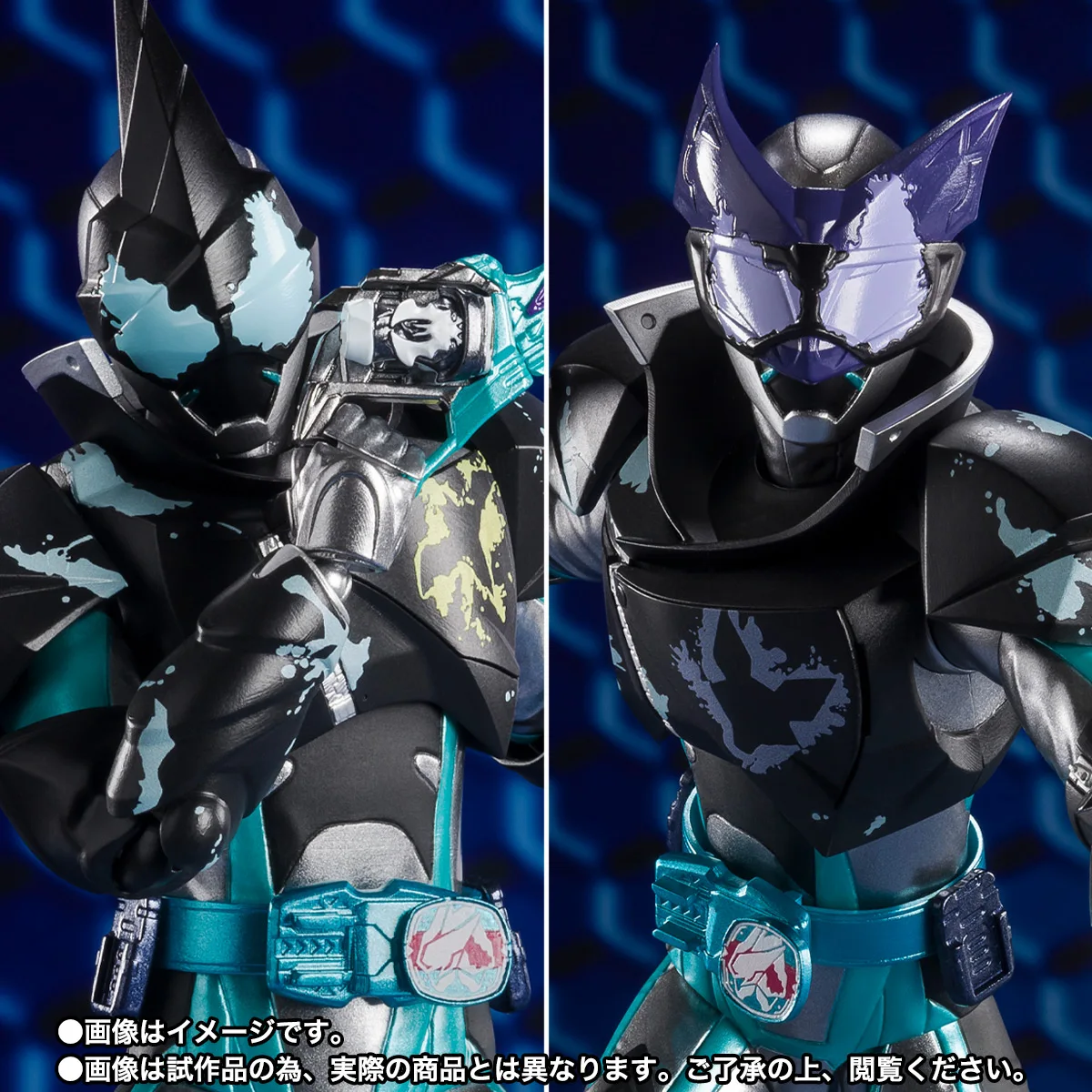 

Original Bandai SHF Kamen Rider EVIL BAT GENOME JACKAL GENOME Anime Full Action Figure Finished Model Toy Gift for kid In Stock