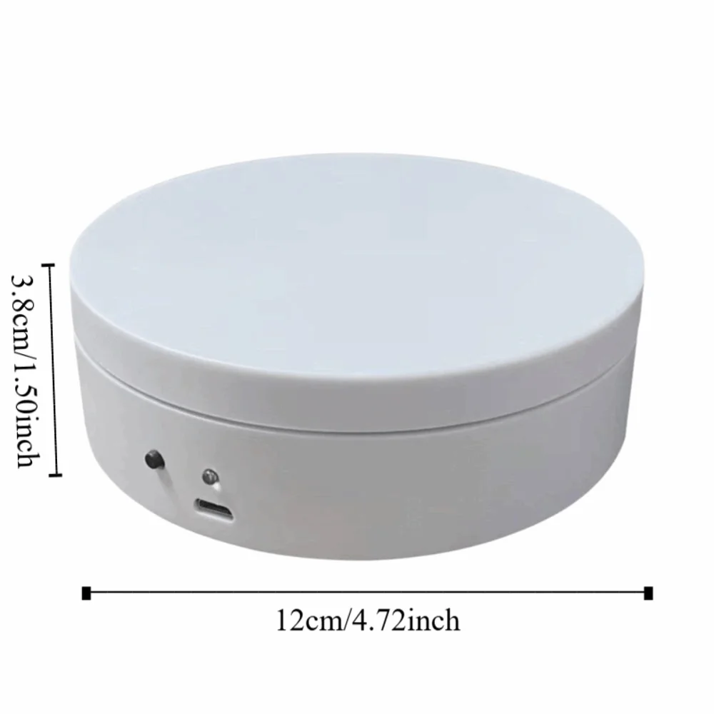 Elétrico 360 °   Mesa giratória rotativa redonda motorizada suporte de exibição automática 3kg carga mini jóias/presentes visualizador vídeo