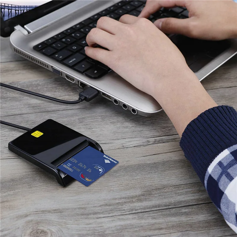 

5X USB Smart Card Reader For Bank Card IC/ID EMV Card Reader For Windows 7 8 10 For Linux OS USB-CCID ISO 7816-Y47A