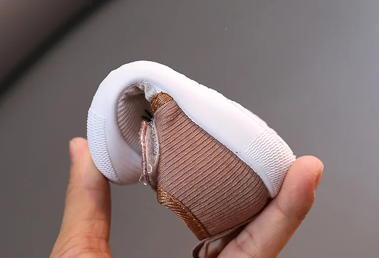 2026 Mit Geräusch Baby-Schuhe Frühling Herbst Kleinkind-Laufschuhe Neugeborenen-Lauflernschuhe für Jungen und Mädchen Rosa, Braun – Detail 17