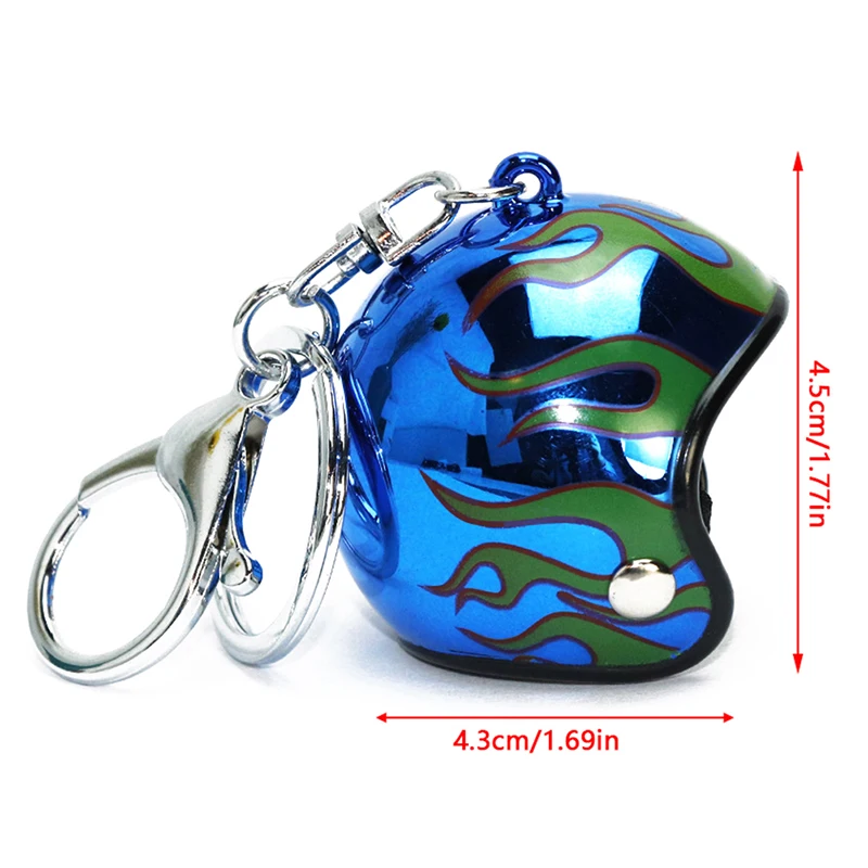 New Motorcycle Safety Helmet Keychain Female Men\'s Hard Hat Heavy Metal Rock Car Keychain Bag Keychain Jewelry Gift