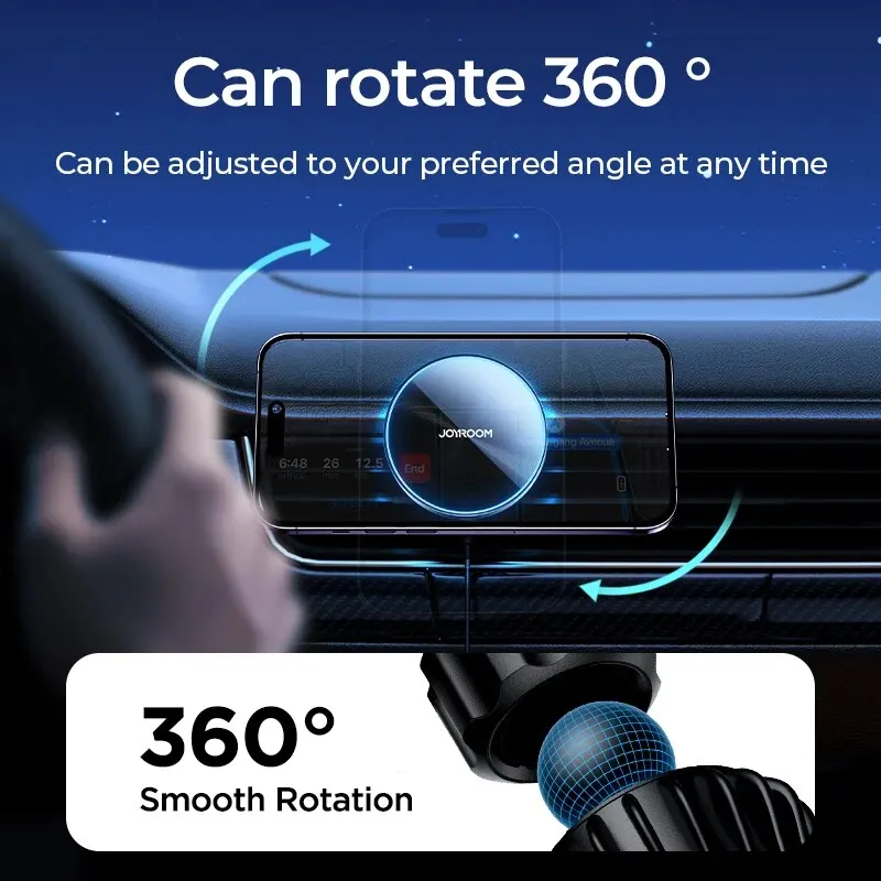 Joyroom Magnetic Car Phone Mount Wireless Fast Car Charger for iPhone Holder 15W Magnetic Car Phone Holder Mount Wireless - view 5